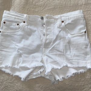 Levi, white, size large. Worn twice